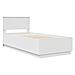 Struttura del letto Bianco 90 x 200 cm Legno multistrato - Foto miniatura 4
