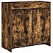 Mobiletto da Bagno Sotto Lavabo Rovere Fumo 78,5 x 37,5 x 81 cm - Foto miniatura 1