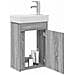 Mobile bagno con rubinetto Sonoma grigio 40,5 x 22,5 x 62 cm - Foto miniatura 3