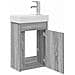 Mobile bagno con rubinetto Sonoma grigio 40,5 x 22,5 x 62 cm - Foto miniatura 4