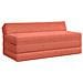 Divano Letto Pieghevole Rosso Arancio 120 x 60 x 49 cm Tessuto - Foto miniatura 1