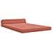 Divano Letto Pieghevole Rosso Arancio 120 x 60 x 49 cm Tessuto - Foto miniatura 3
