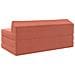 Divano Letto Pieghevole Rosso Arancio 120 x 60 x 49 cm Tessuto - Foto miniatura 5