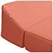 Divano Letto Pieghevole Rosso Arancio 120 x 60 x 49 cm Tessuto - Foto miniatura 6