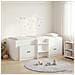 Struttura Letto Loft con Mobile 3 pcs Bianco Legno multistrato - Foto miniatura 2