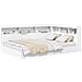 Letto Libreria Bianco 135 x 190 cm Legno multistrato - Foto miniatura 1
