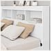 Letto Libreria Bianco 135 x 190 cm Legno multistrato - Foto miniatura 3
