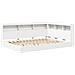 Letto Libreria Bianco 135 x 190 cm Legno multistrato - Foto miniatura 4