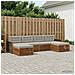 Set divani con cuscino 6 pcs Legno di Acacia Massello - Foto miniatura 2
