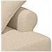 Loveseat con bottoni imbottiti Crema 120 x 65 x 79 cm Tessuto - Foto miniatura 7