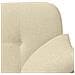 Loveseat con bottoni imbottiti Crema 120 x 65 x 79 cm Tessuto - Foto miniatura 8