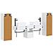 Set di mobili per il bagno 5 pz Bianco 33 x 34,5 x 100 cm - Foto miniatura 2