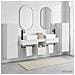 Set di mobili per il bagno 5 pz Bianco 33 x 34,5 x 100 cm - Foto miniatura 4
