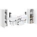 Set di mobili per il bagno 5 pz Bianco 33 x 34,5 x 100 cm - Foto miniatura 5