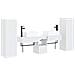 Set di mobili per il bagno 5 pz Bianco 33 x 34,5 x 100 cm - Foto miniatura 1