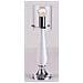 I-AURORA-L1 BCO - Lampada da tavolo bianco con paralume cilindrico 40 watt E14 - Foto miniatura 2
