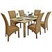 Sedie Sala Da Pranzo 6 Pz In Rattan Marrone - Foto miniatura 1