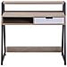 Scrivania Calvin Marrone Chiaro 100 Cm 50 Cm Con Contenitore - Foto miniatura 8