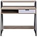 Scrivania Calvin Marrone Chiaro 100 Cm 50 Cm Con Contenitore - Foto miniatura 5