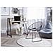 Scrivania Calvin Marrone Chiaro 100 Cm 50 Cm Con Contenitore - Foto miniatura 11