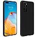 Cover Huawei P40 Protezione Silicone Morbido Anti-graffio - Nero Opaco - Foto miniatura 1