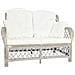 Divano a 2 Posti in Rattan Grigio 125 x 80 x 90 cm - Foto miniatura 1
