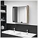 Armadietto Bagno con Specchio e LED Rovere 62x14x60 cm - Foto miniatura 1