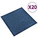 Quadrotte di Moquette 20 pz 5 m² 50x50 cm Blu Scuro - Foto miniatura 1