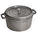 Cocotte in Ghisa con Coperchio Diametro 30 cm Colore Grigio - Foto miniatura 1