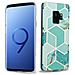 Custodia Compatibile Con Samsung Galaxy S9 In Marmo Verde Chiaro Verde Oro No. 3 - Coperchio Protettivo In Silicone Tpu Con Motivo A Mosaico - Foto miniatura 1
