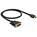 85581 cavo e adattatore video 0,5 m HDMI tipo A (Standard) DVI-D Nero - Foto miniatura 1