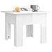 Tavolino da Salotto Bianco Lucido 55x55x42 cm Legno Multistrato - Foto miniatura 4