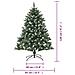 Albero Di Natale Artificiale Con Base 120 Cm Pvc - Foto miniatura 10
