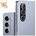 Protezione Fotocamera Per Samsung Galaxy Z Fold5 Bi-materiale Anti-macchie Nero - Foto miniatura 2