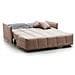 Divano Letto Allyson, Divano A 3 Posti, 100% Made In Italy, Sofà Soggiorno Con Apertura A Carrello, In Tessuto Imbottito, Con Braccioli Standard, Cm 190x90h85, Tortora - Foto miniatura 3