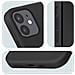 Cover Per Iphone 12 Silicone Flessibile Classic Case Nera - Foto miniatura 2