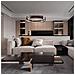 Lampadario A Sospensione Moderno Interstellar Metallo Grigio Luce Led 35w - Foto miniatura 6