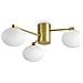 Plafoniera Contemporanea Hermes Metallo Ottone 3 Luci G9 28w 3000k Ip20 - Foto miniatura 1