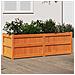 Fioriera Giardino Marrone Cera 150x50x50 Cm Legno Massello Pino - Foto miniatura 1