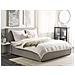 Letto Matrimoniale Tessuto Grigio Chiaro Con Contenitore 180 X 200 Cm Moissac - Foto miniatura 1