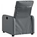 Poltrona Reclinabile Grigia In Similpelle - Foto miniatura 3