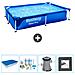 Piscina Fuori Terra - Rettangolo - 221x150x43 Cm - Blu - Include Accessori Coordinati Cb3 - Foto miniatura 1