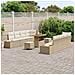 Set Divani Giardino 11 Pezzi con Cuscini Beige in Rattan e Acacia,  Set Pranzo Giardino 3 Pezzi con Cuscini Beige in Rattan e Acacia - Foto miniatura 3