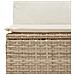Set Divani Giardino 11 Pezzi con Cuscini Beige in Rattan e Acacia,  Set Pranzo Giardino 3 Pezzi con Cuscini Beige in Rattan e Acacia - Foto miniatura 8