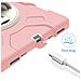 Custodia Per Ipad Mini 6 8.3” Girevole Con Supporto E Alloggiamento Per Stilo Rosa - Foto miniatura 2