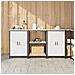 Set di Stoccaggio per Cucina 3 pcs Bianco 180 x 50 x 92 cm - Foto miniatura 2