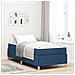 Letto a molle con materasso Blu e Bianco 90 x 200 cm Tessuto - Foto miniatura 2