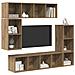Set mobile TV 4 pcs rovere artigianale 37 x 37 x 142.5 cm - Foto miniatura 3