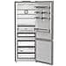 WHK2 6494 X6E Frigorifero combinato a libera installazione, Dual No Frost, 70 cm, classe C, Pearl Inox, 39db, h 192 cm - Foto miniatura 6