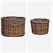 Cestino per Piante con archiviazione 2 pcs Marrone Rattan Kubu - Foto miniatura 4
